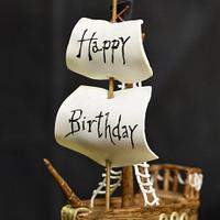 'pirate' themed birthday cake