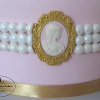 Elegant 80th Birthday Cake
