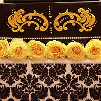 Damask Wedding Cake