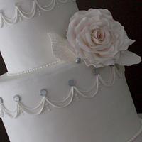 The Sugar Nursery - Vintage Glitter Wedding Cake