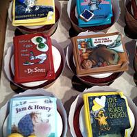 Book themed cupcakes.