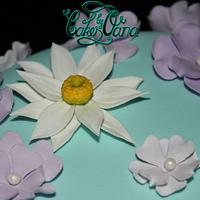 Vintage flower cake 