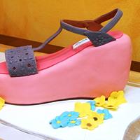 Wedge Sandal Cake