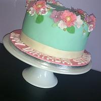 Summer Flowers Birthday Cake