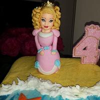 Princess & pirate cake