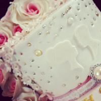 Roses anniversary cake