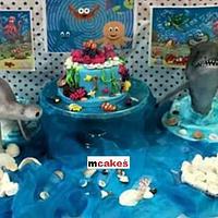 under the sea themed cake