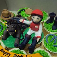 Jockey Theme Cupcakes