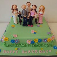 Garden Party Birthday Cake