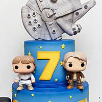 Star Wars Millennium Falcon Cake