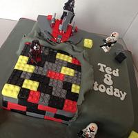 Star Wars themed Lego Cake