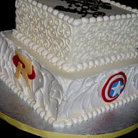 Marvel comics cake