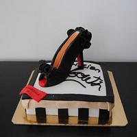 louboutin shoe cake 
