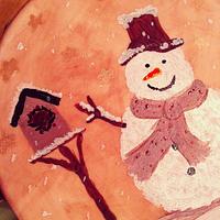 Folk Art Snowman