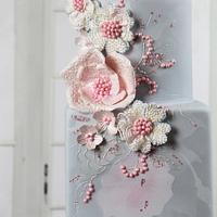 Wedding cake "Rose Quartz & Serenity"