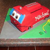 Fire engine cake