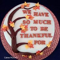 Thanksgiving Watercolor cake
