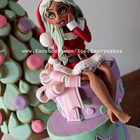 Santas elf cake