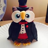 Owl Groom's Cake