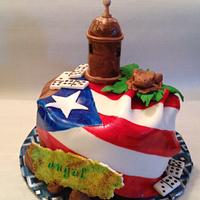 Puerto Rico Birthday Cake 