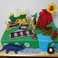 2nd Birthday Dinosaur Train Cake