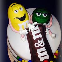 m&m's cake 
