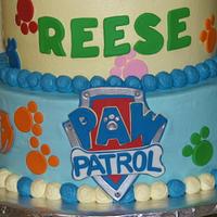 Rubble Paw Patrol 4th Birthday Cake