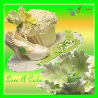 Shoe 'n Bloom-themed Bridal Shower Giant Cupcake