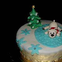 Christmas Bear Cake