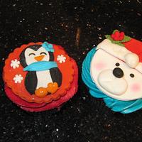 50 cupcakes later penguin and polar bear 