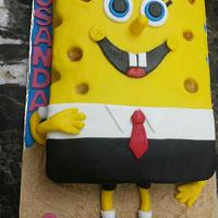 spongebob cake #fondantcake