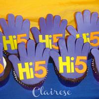 Hi-5 themed cupcake tower