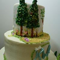 BC 'Painted' Retirement Cake 