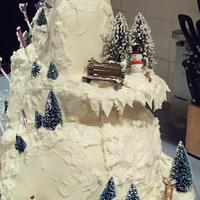 Snowmen Wedding Cake 