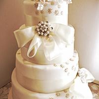 Cala lily Wedding Cake