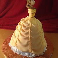 belle (beauty and the beast) cake