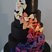 Quirky 4tier bow cake