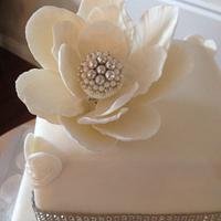 Amanda's bling wedding cake