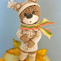 Teddy Bear Playing Kite