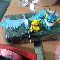 Pokemon charizard cake 