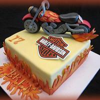 Motorcycle cake for my grandson