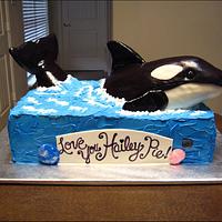 Killer Whale (Orca) Cake