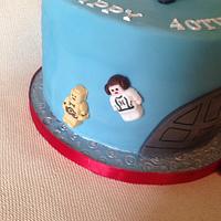 Star Wars/football themed birthday cake!