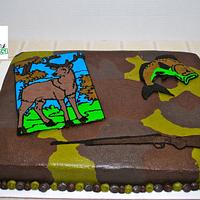 Hunting Theme Cake