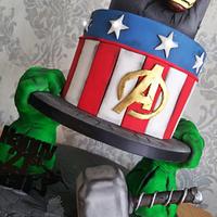 Marvel Avengers 21st birthday cake
