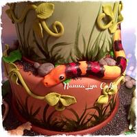 Reptile Party Birthday cake 