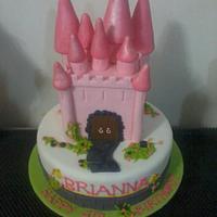 Pink Castle Cake for Brianna