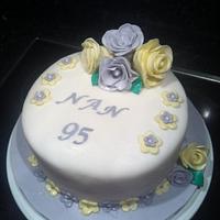 Ladies birthday flower cake