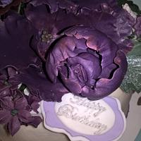 Basket of Blooms Purple