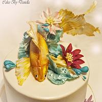 Golden fish cake